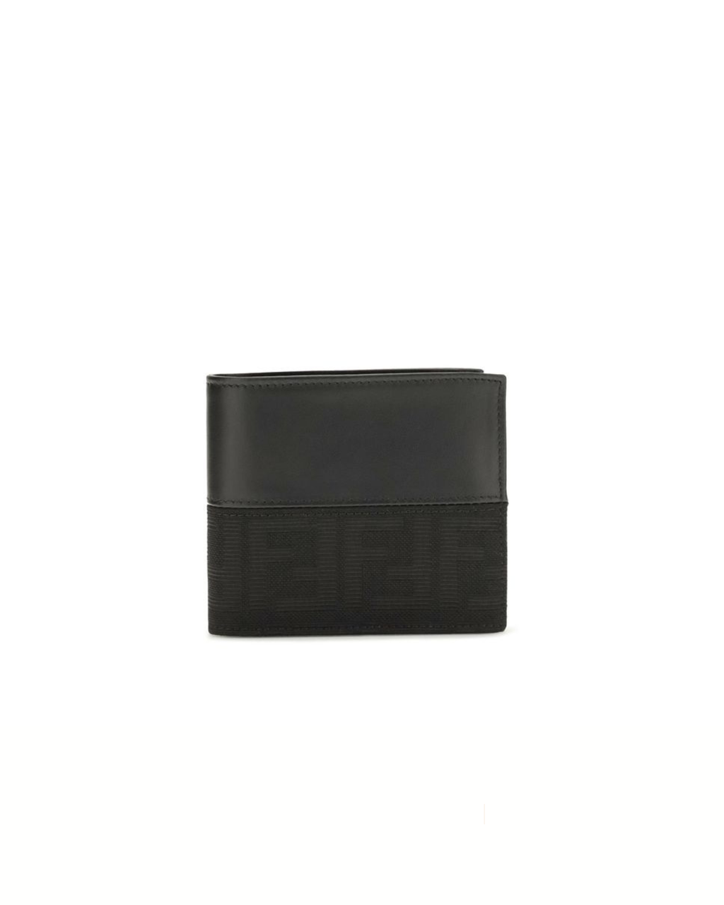 Fendi FF Jacquard Bifold Wallet Black