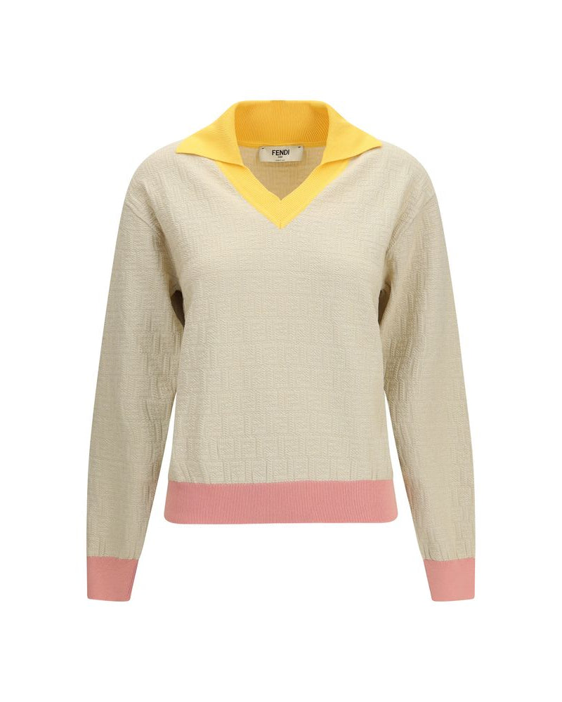 Fendi – FF Jacquard Cotton & Silk Sweater