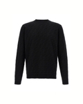 Fendi FF Jacquard Cotton Sweater Black