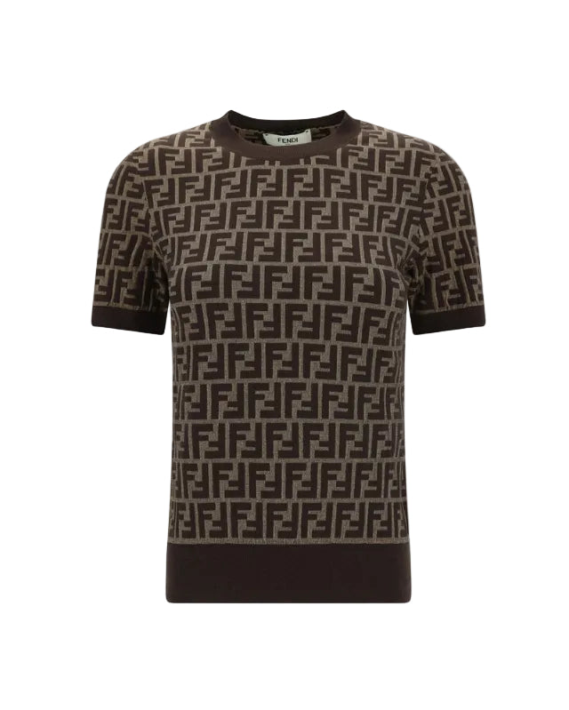 Fendi – FF Jacquard Knit T-Shirt
