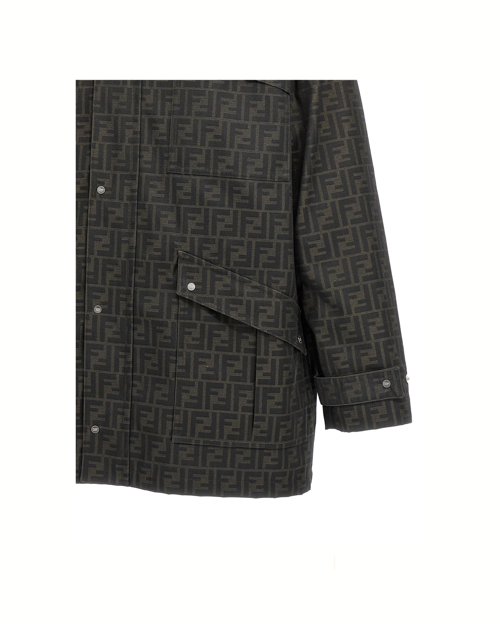 Fendi FF Jacquard Waxed Jacket