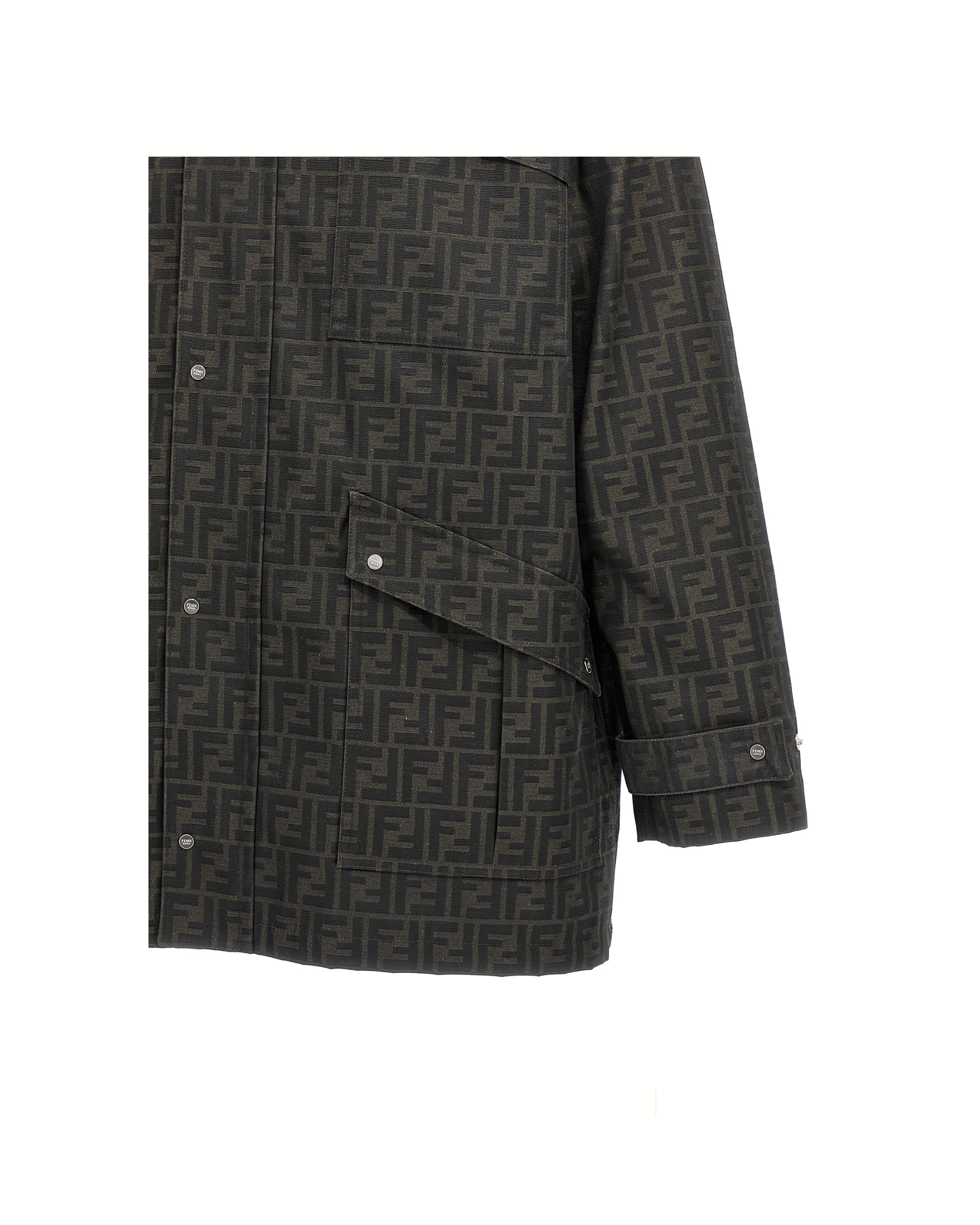 Fendi FF Jacquard Waxed Jacket