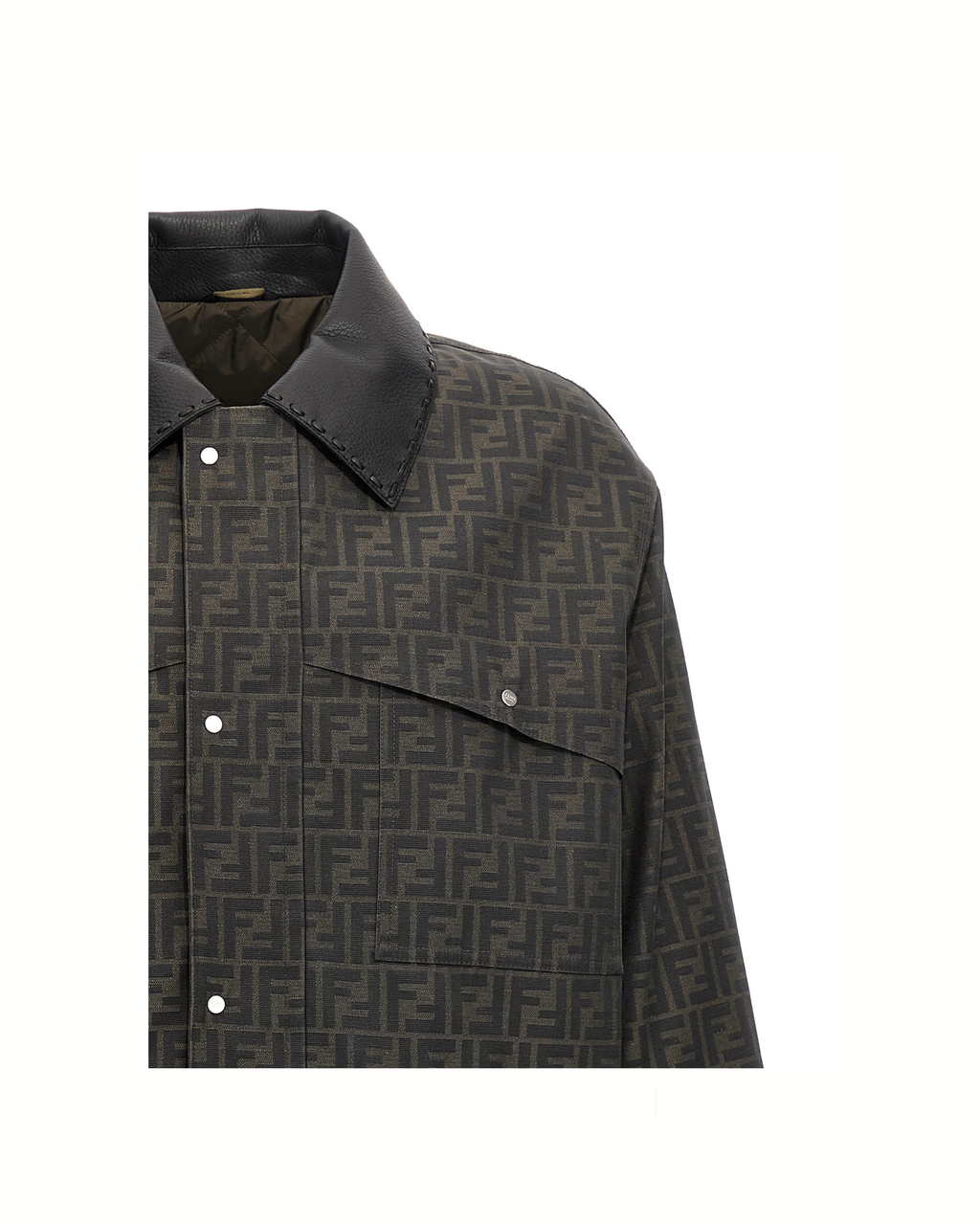 Fendi FF Jacquard Waxed Jacket