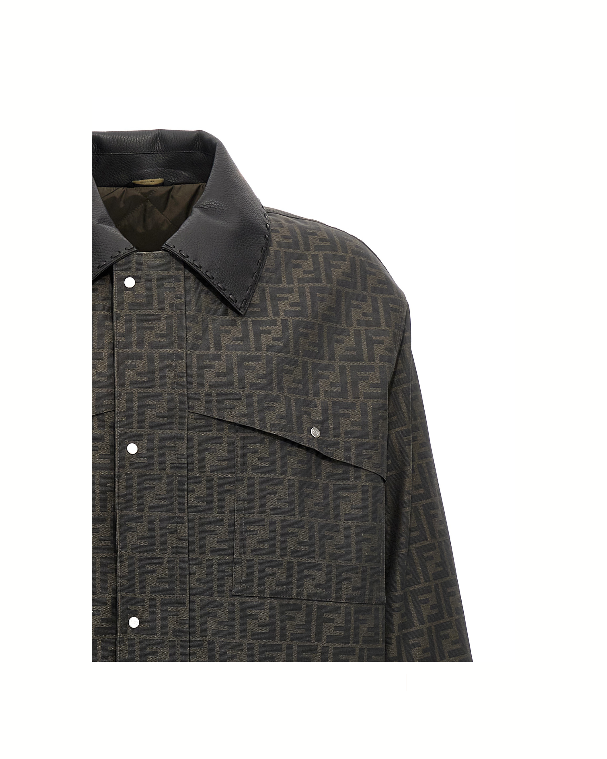 Fendi FF Jacquard Waxed Jacket