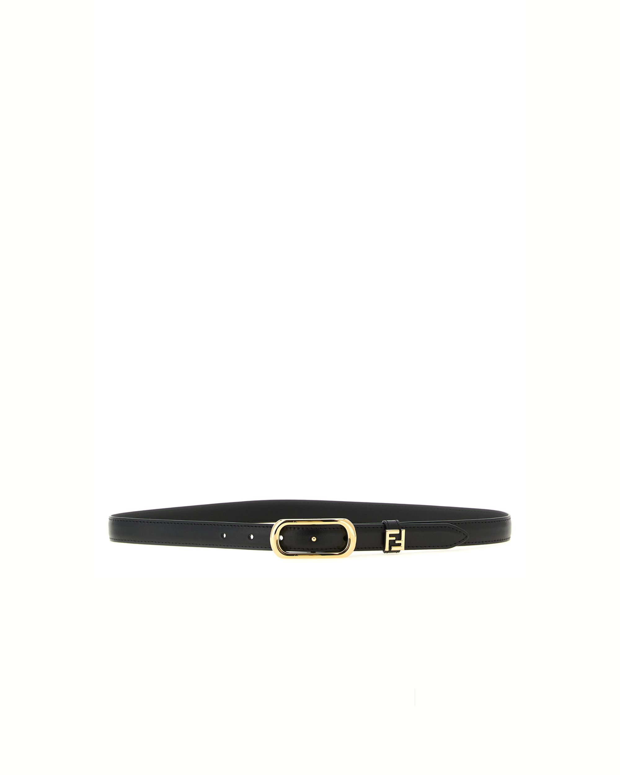 Fendi FF Leather Belt Black
