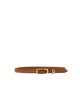 Fendi FF Leather Belt Brown