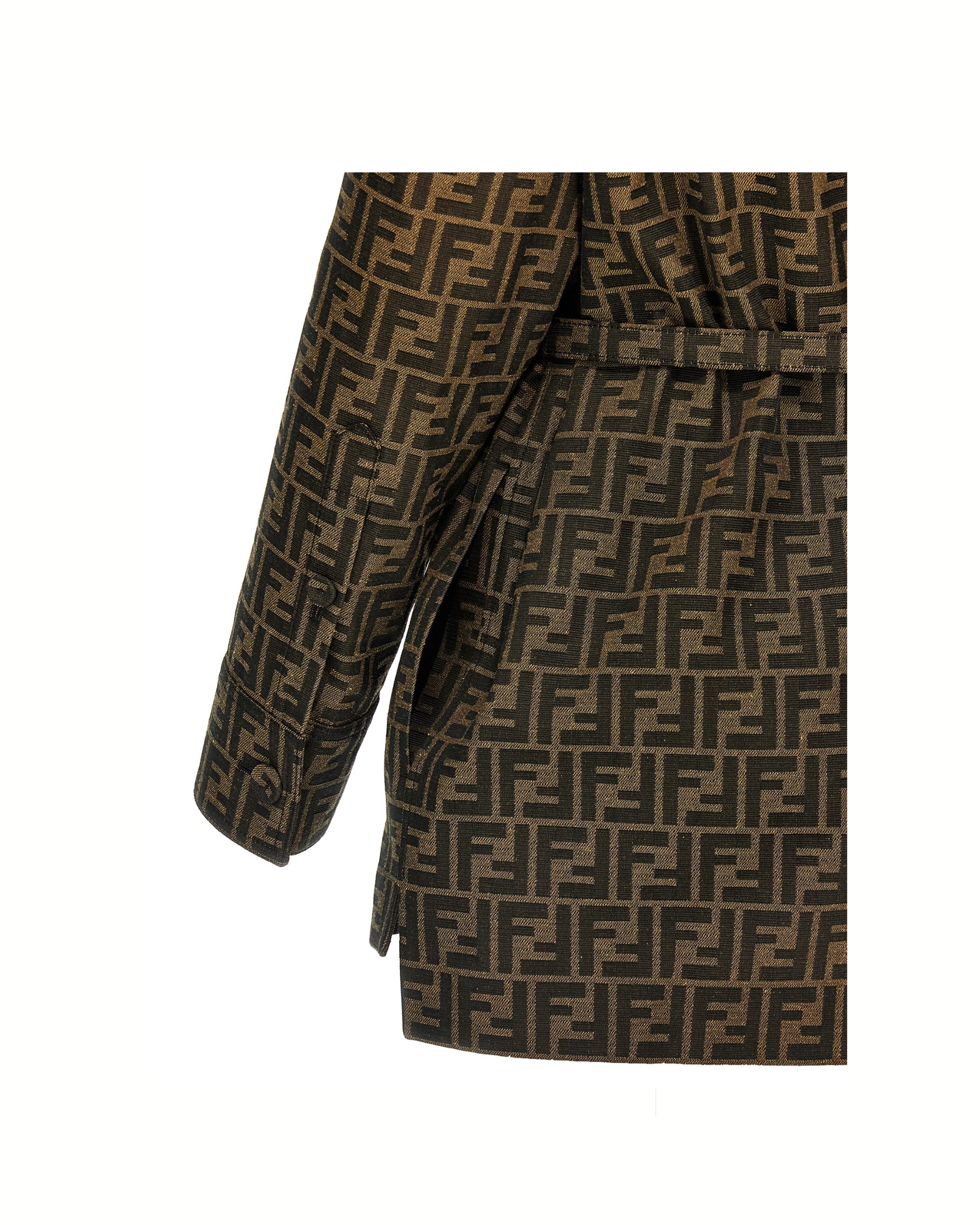 Fendi FF Monogram Belted Jacket