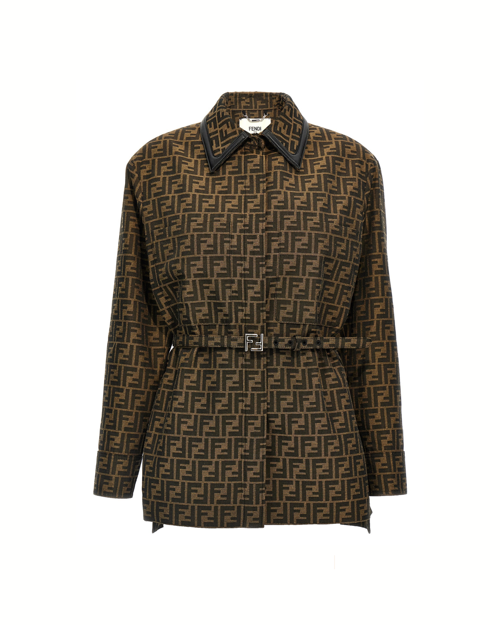 Fendi FF Monogram Belted Jacket