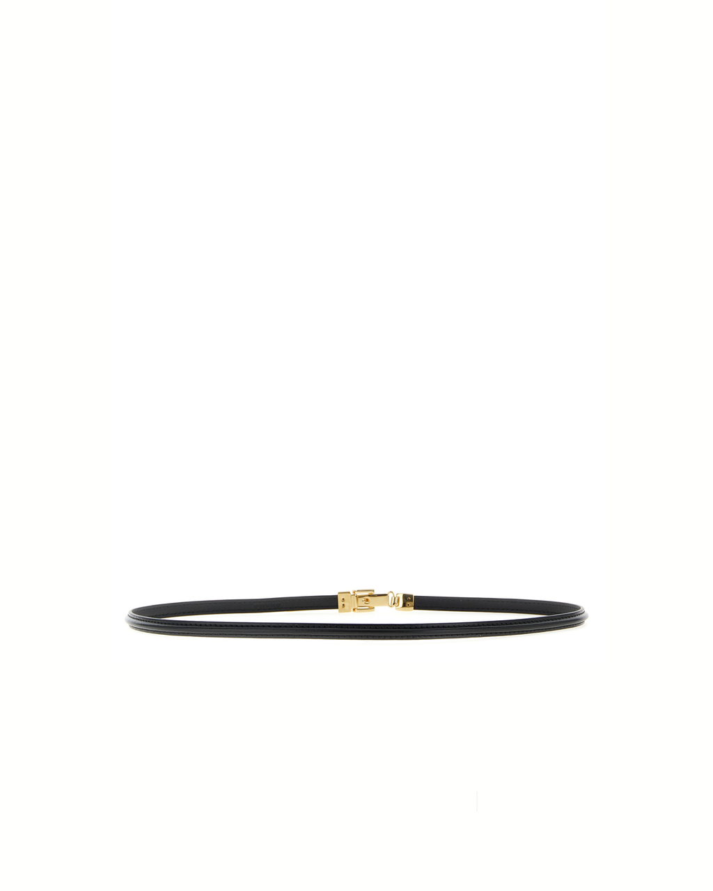 Fendi FF Thin Leather Belt Black