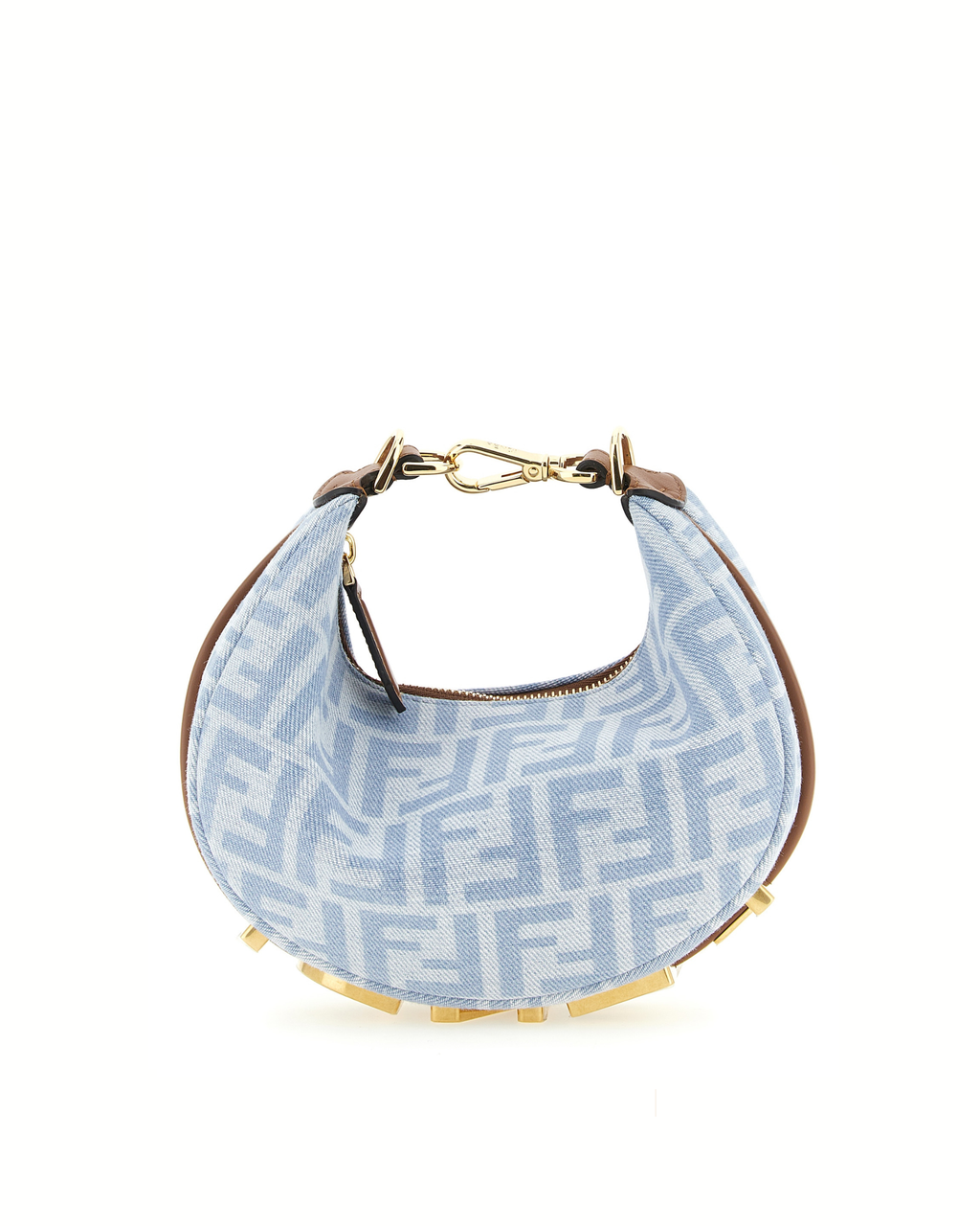 Fendi Fendigraphy Mini Hobo Bag Light Blue