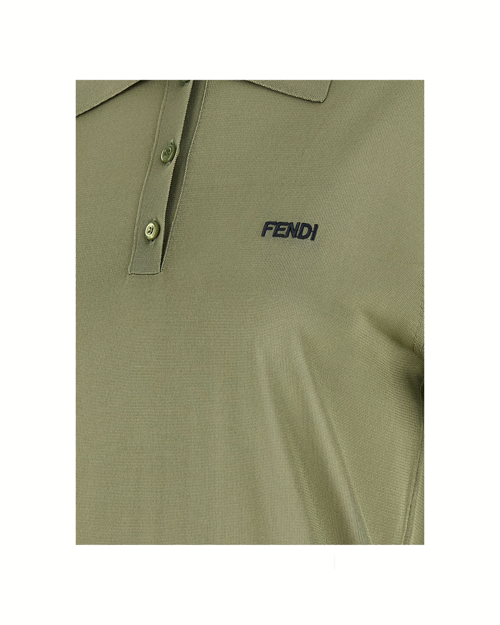 Fendi Fine Knit Logo Polo