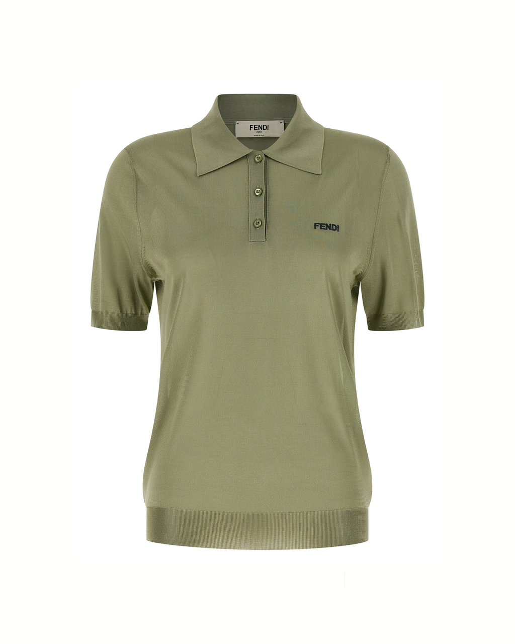 Fendi Fine Knit Logo Polo