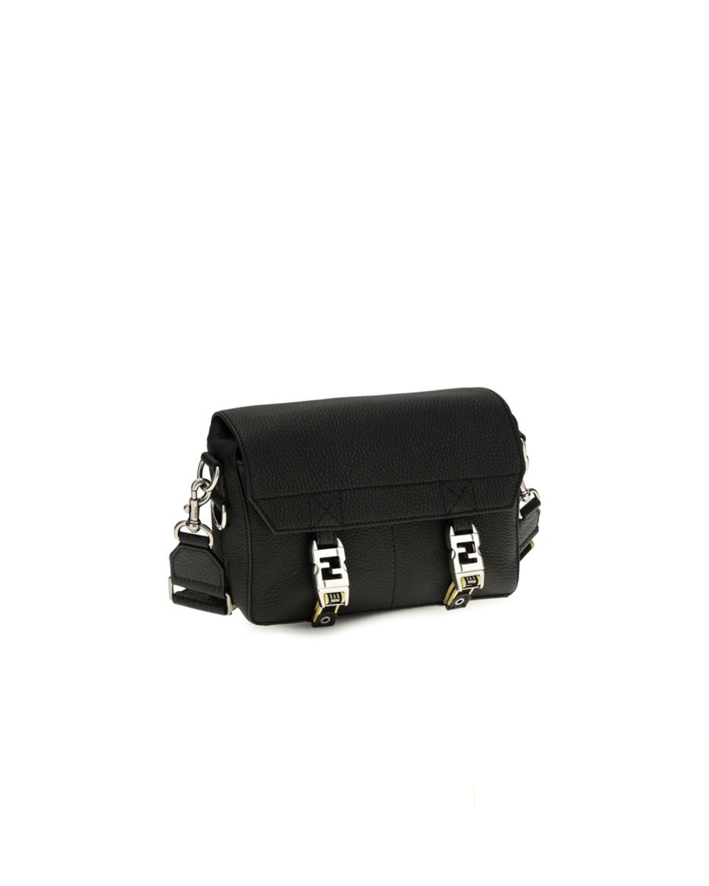 Fendi Flow Romano Leather Crossbody Bag