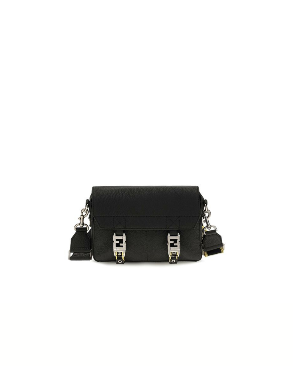 Fendi Flow Romano Leather Crossbody Bag