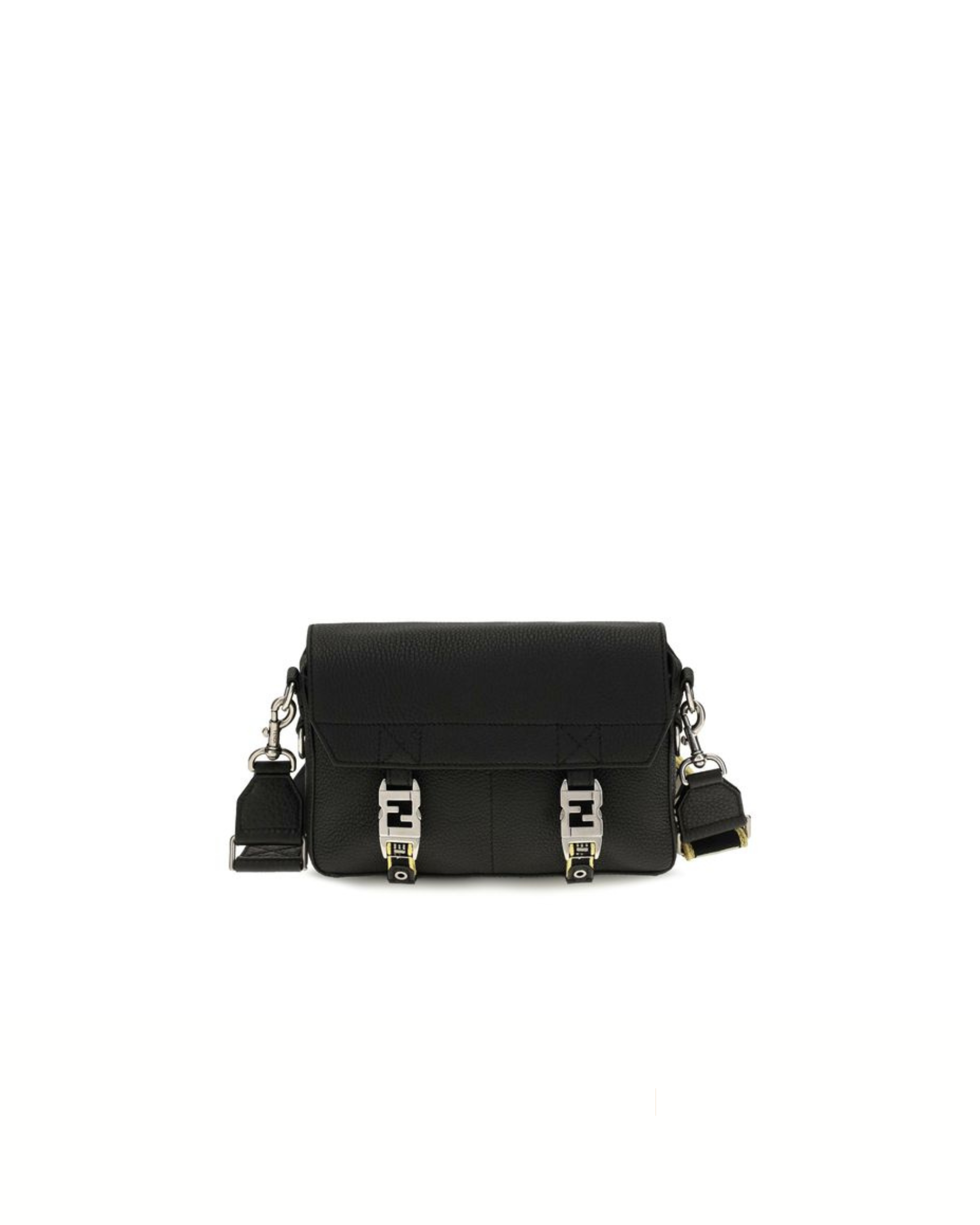 Fendi Flow Romano Leather Crossbody Bag