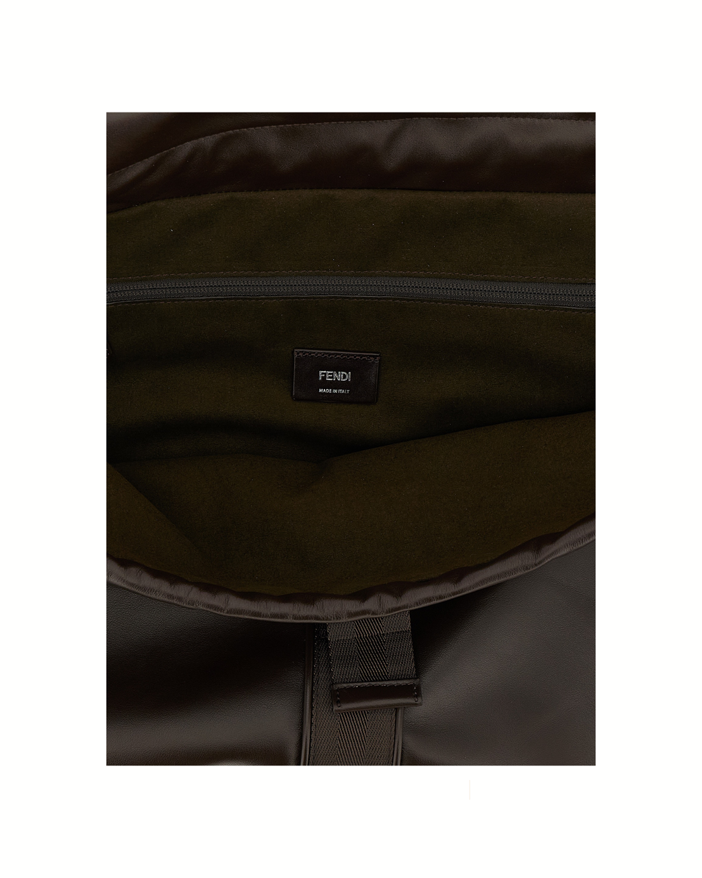 Fendi Flux Maxi Messenger Bag Brown