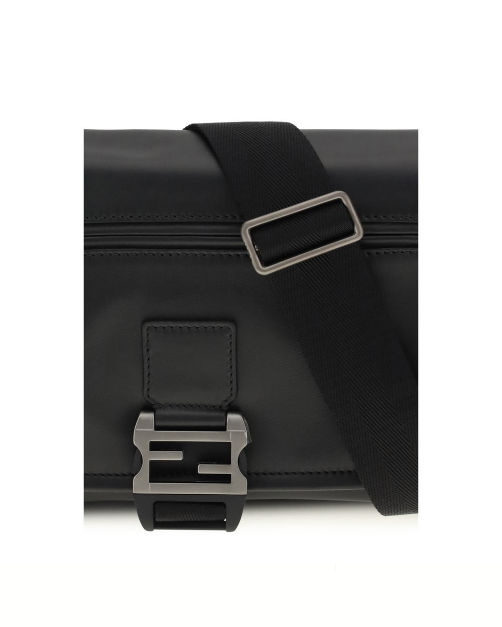 Fendi Flux Messenger Shoulder Bag Black