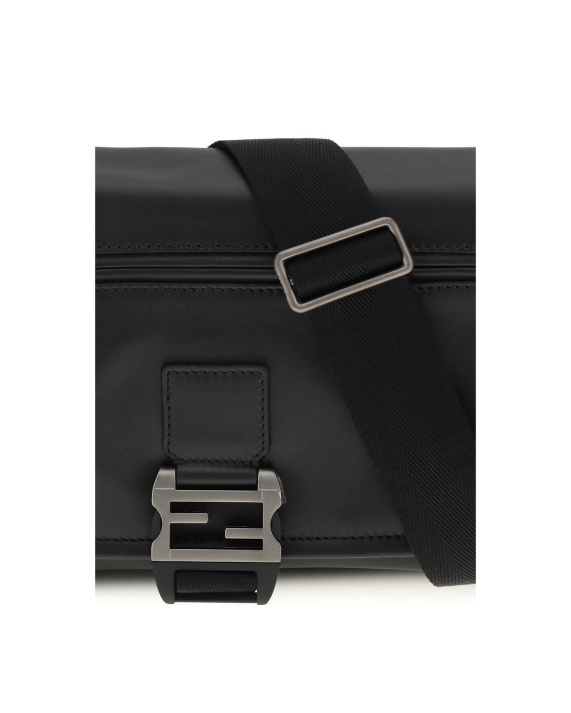Fendi Flux Messenger Shoulder Bag Black