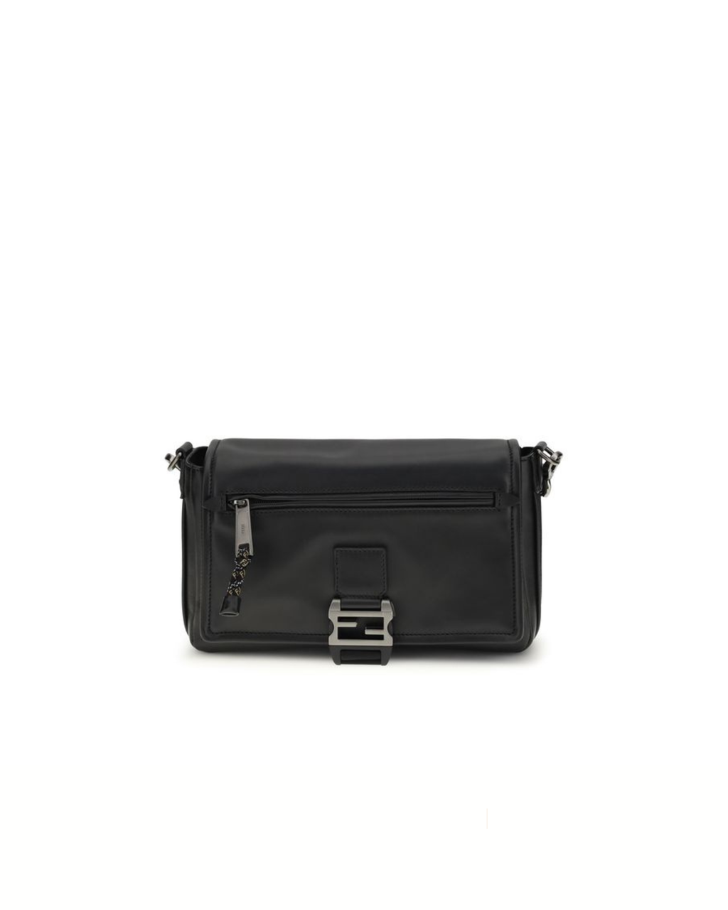 Fendi Flux Messenger Shoulder Bag Black