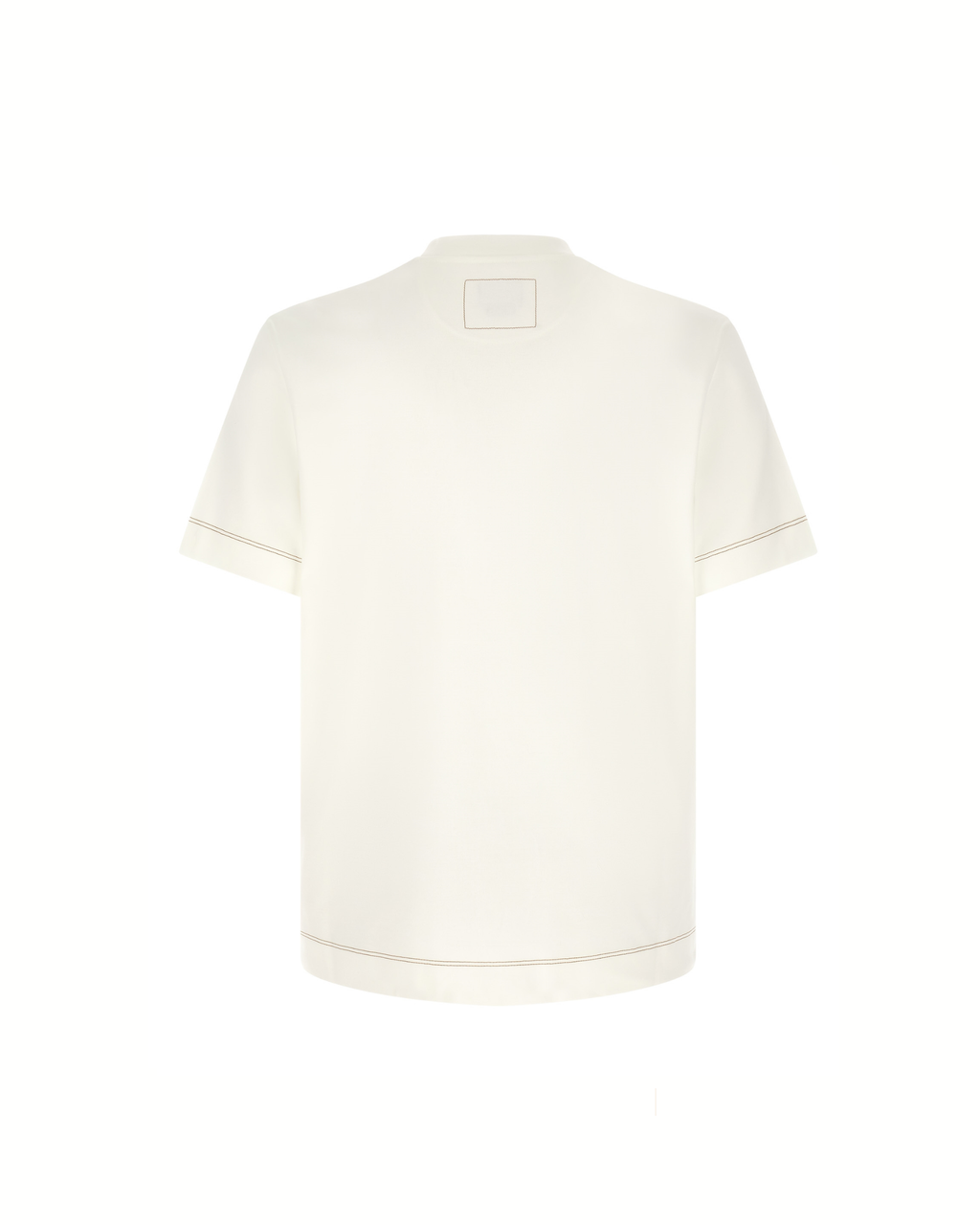 Fendi Leather Patch Pocket T-Shirt White