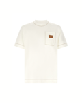 Fendi Leather Patch Pocket T-Shirt White