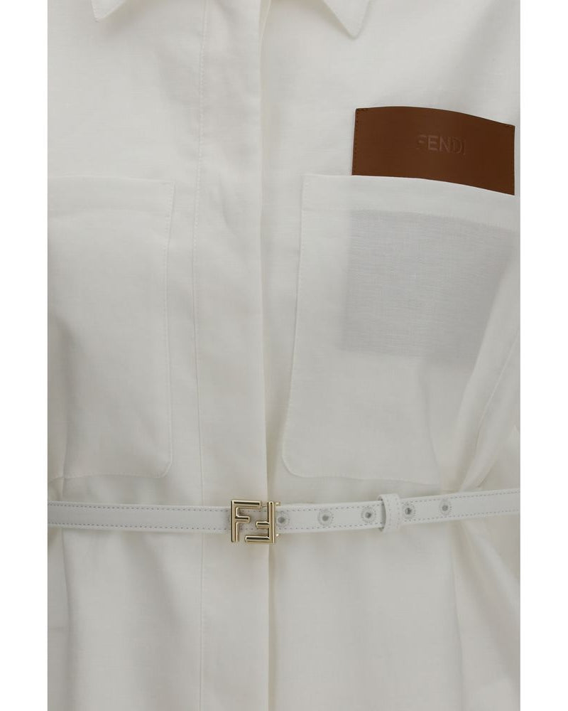 Fendi – Linen & Cotton Belted Jacket