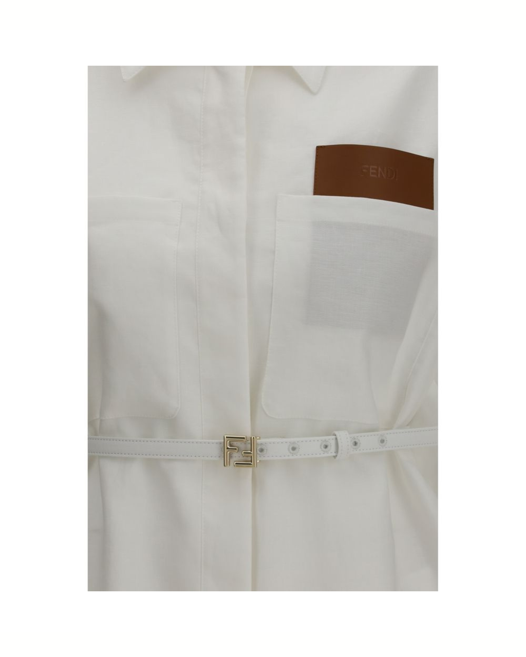 Fendi – Linen & Cotton Belted Jacket