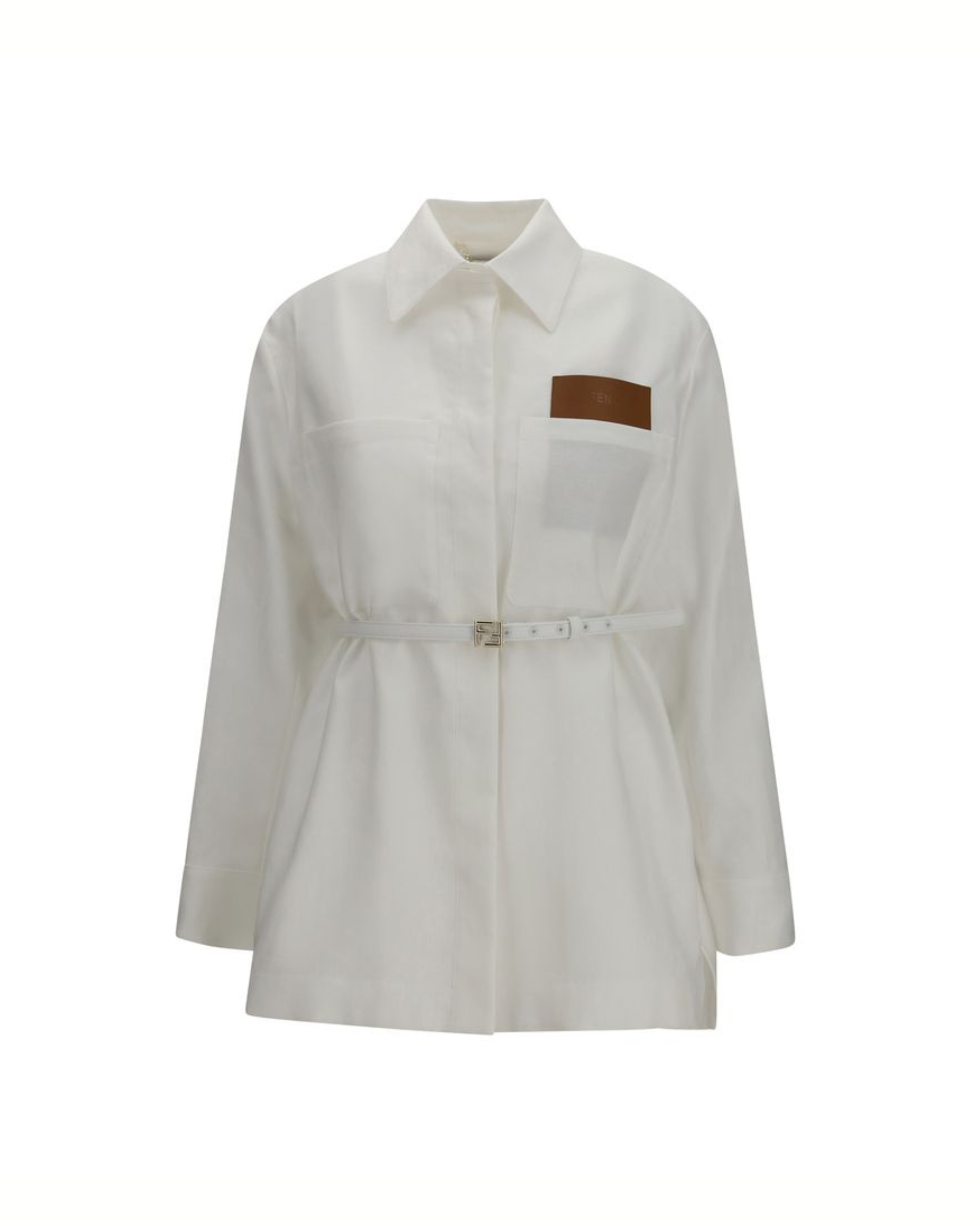Fendi – Linen & Cotton Belted Jacket