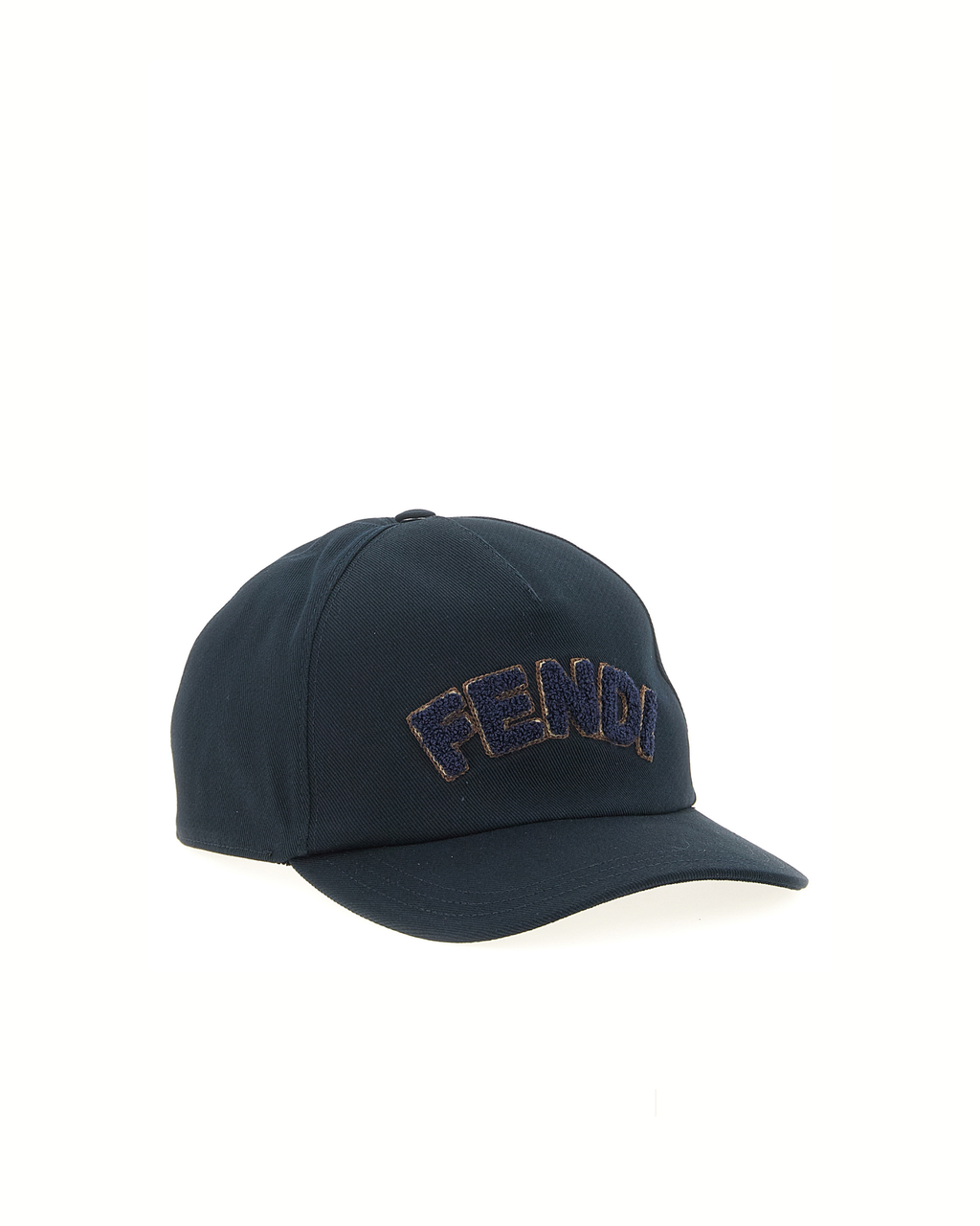 Fendi Logo Terry Cotton Cap Blue