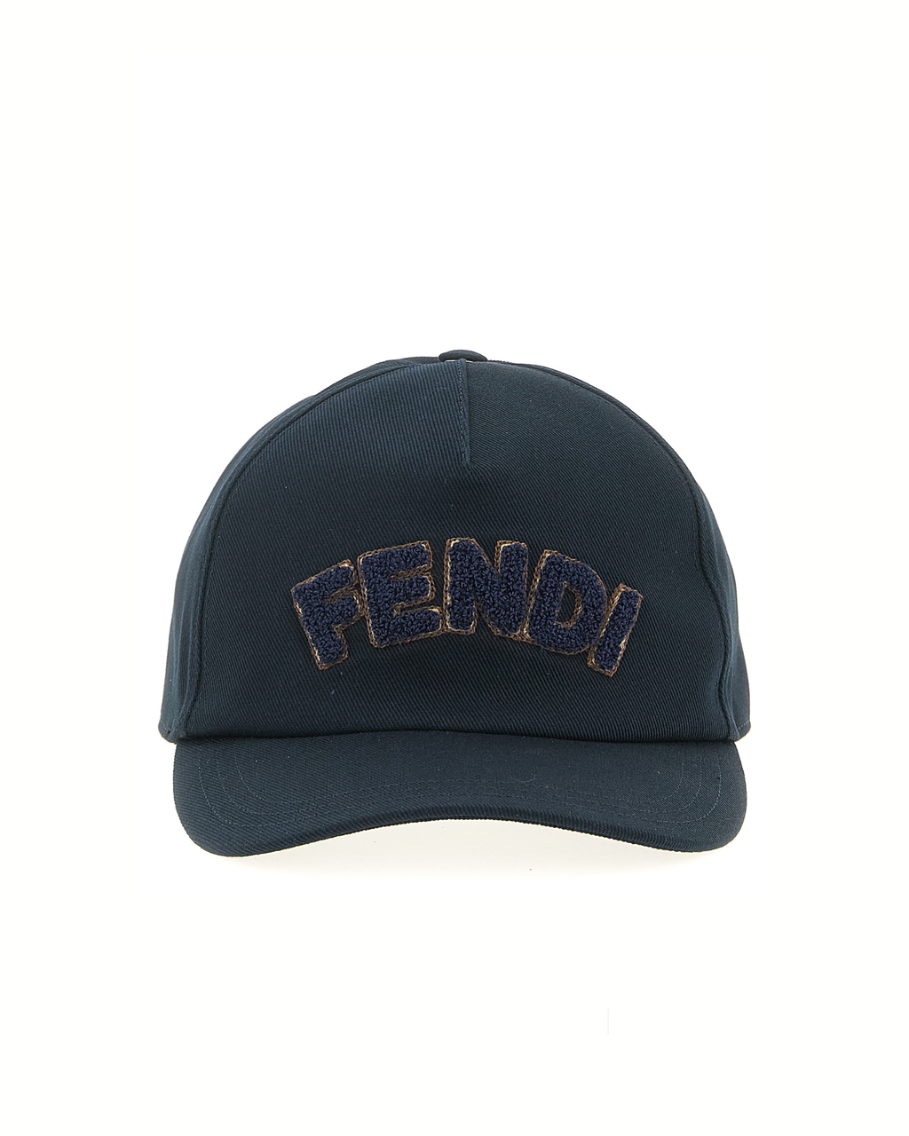 Fendi Logo Terry Cotton Cap Blue