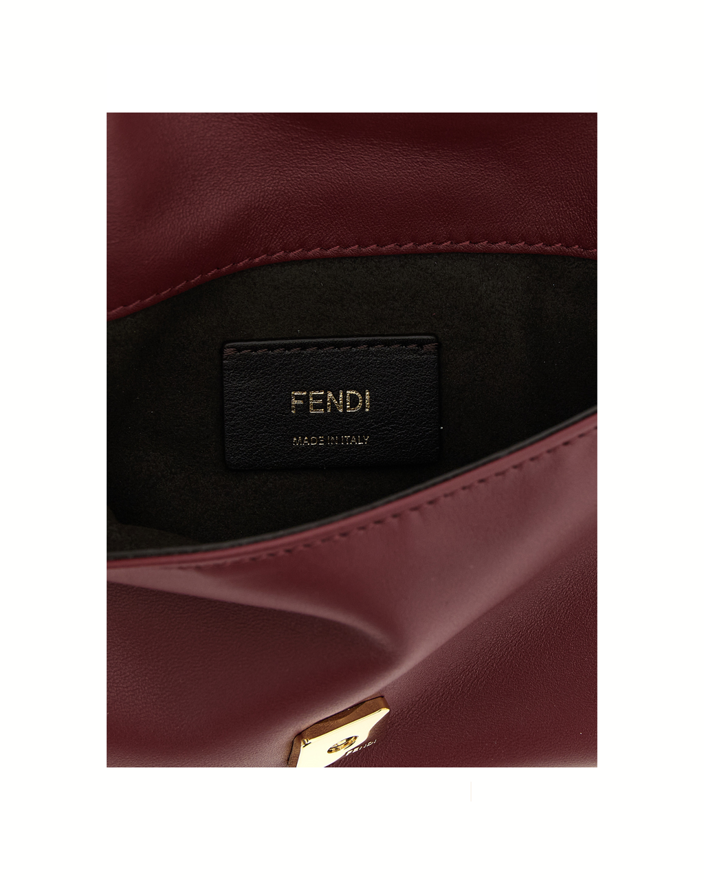 Fendi Mamma Baguette Pouch Bordeaux