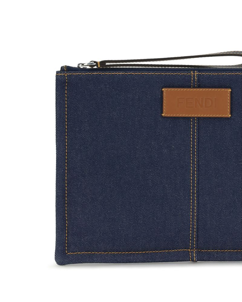 Fendi – Medium Denim Pouch