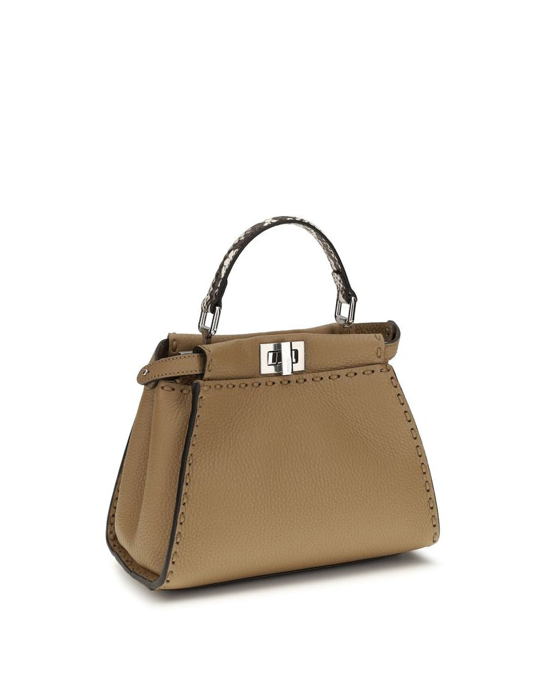 Fendi – Peekaboo Mini Selleria Handbag Beige