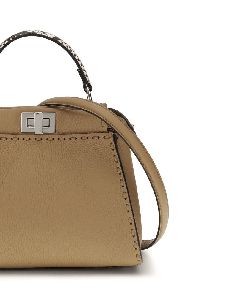 Fendi – Peekaboo Mini Selleria Handbag Beige