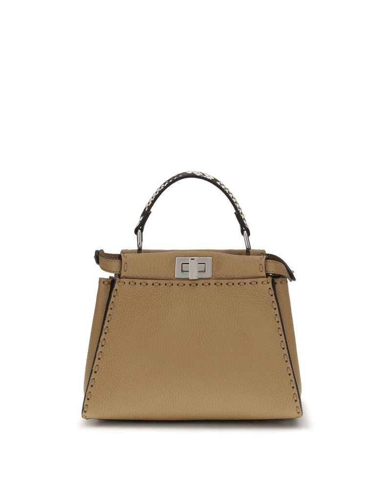 Fendi – Peekaboo Mini Selleria Handbag Beige
