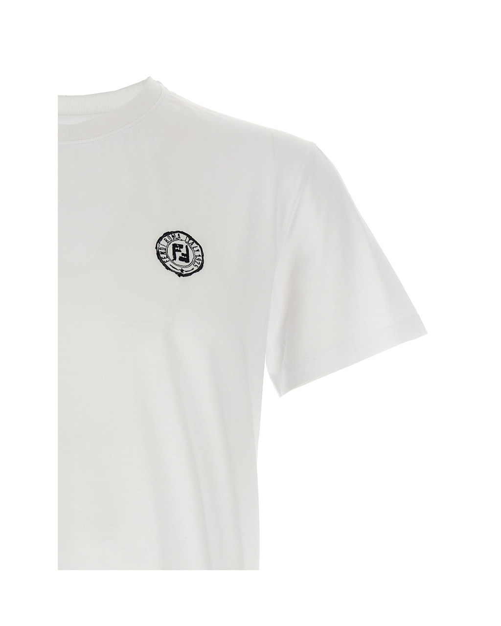 Fendi Postcards Patch Cotton T-Shirt