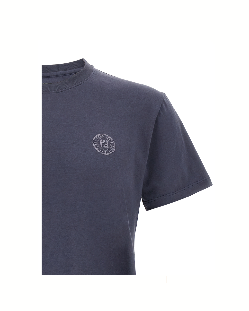 Fendi Postcards Patch T-Shirt Blue