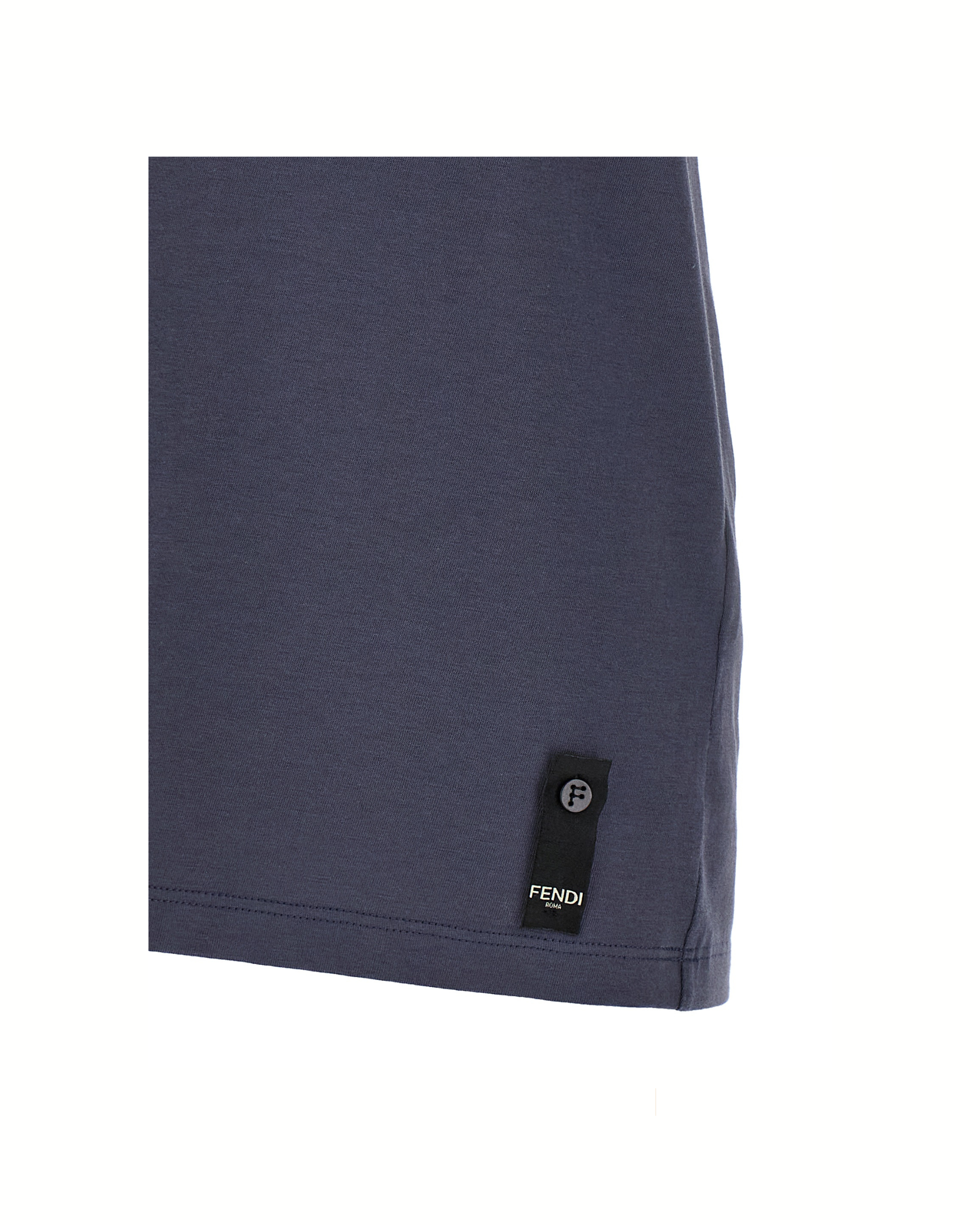 Fendi Postcards Patch T-Shirt Blue