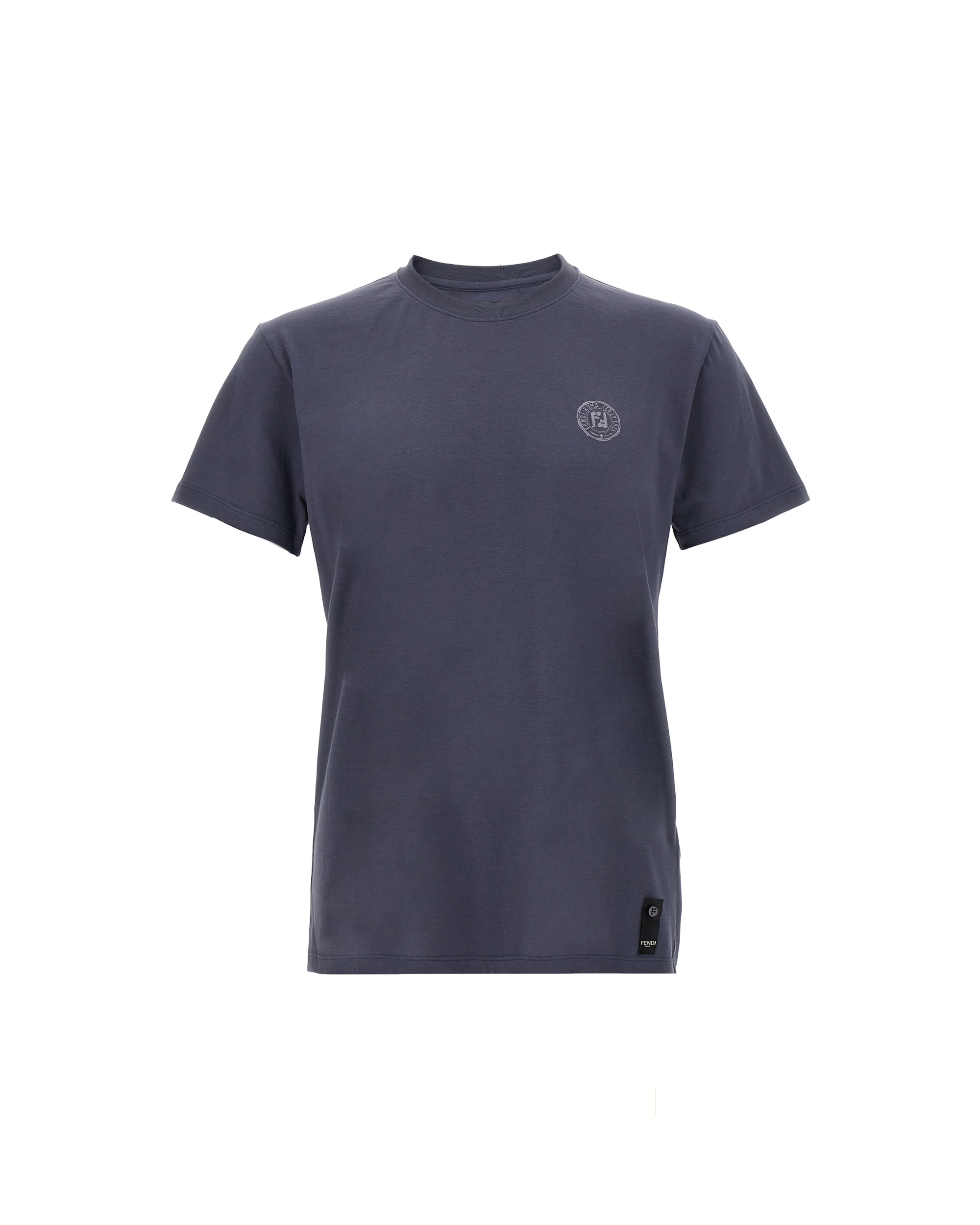 Fendi Postcards Patch T-Shirt Blue