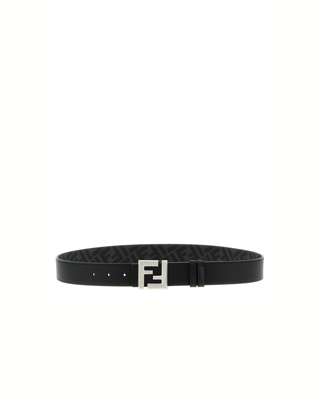 Fendi Reversible FF Leather Belt Black
