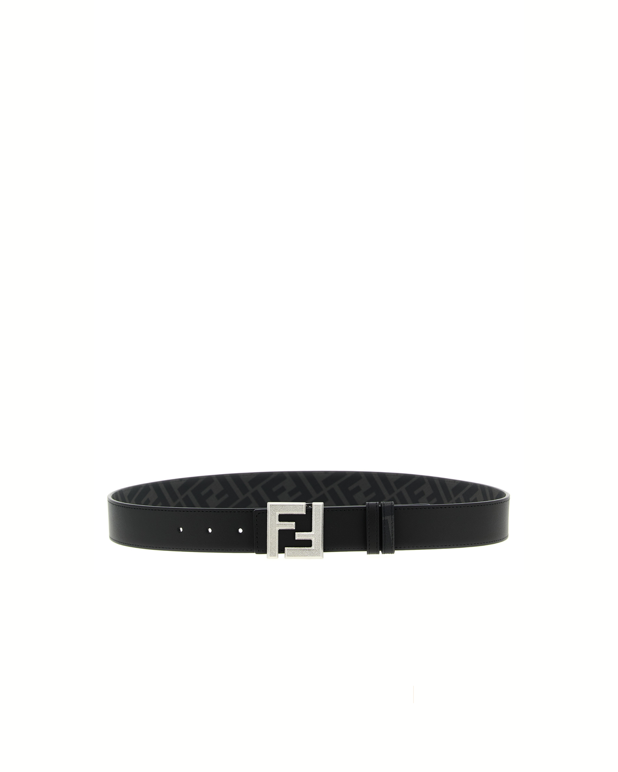 Fendi Reversible FF Leather Belt Black