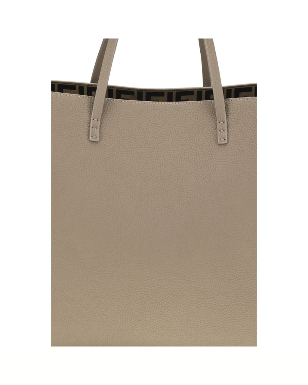 Fendi Roll Medium Roman Leather Shopping Bag