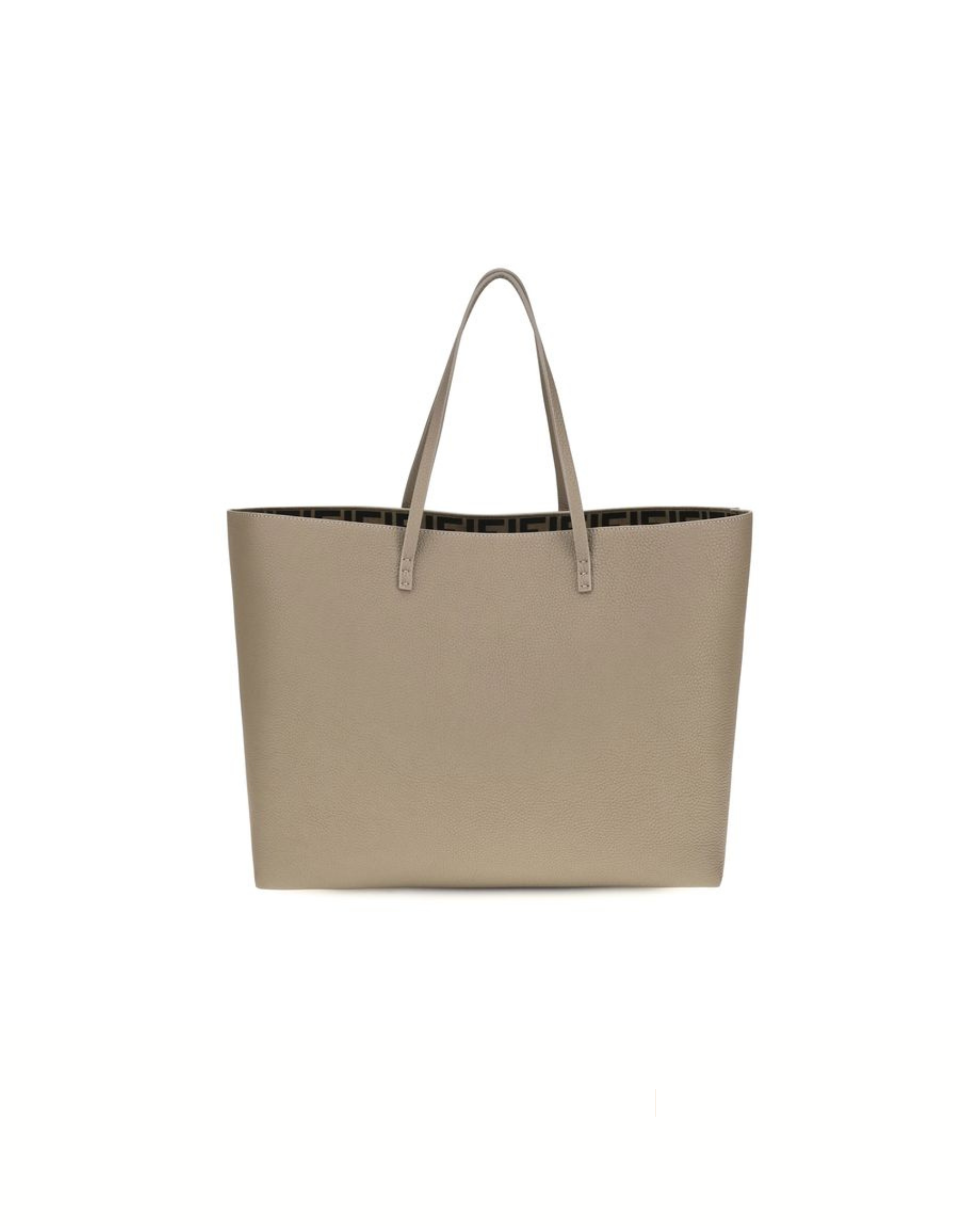Fendi Roll Medium Roman Leather Shopping Bag
