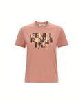 Fendi Roma 1925 Cotton T-Shirt Pink