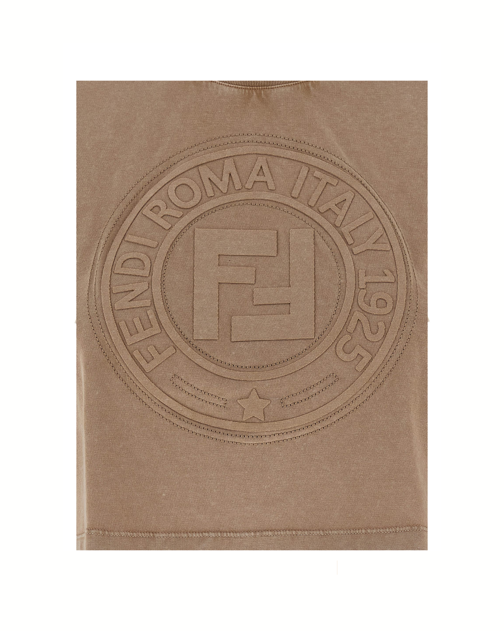Fendi Roma 1925 Cropped T-Shirt