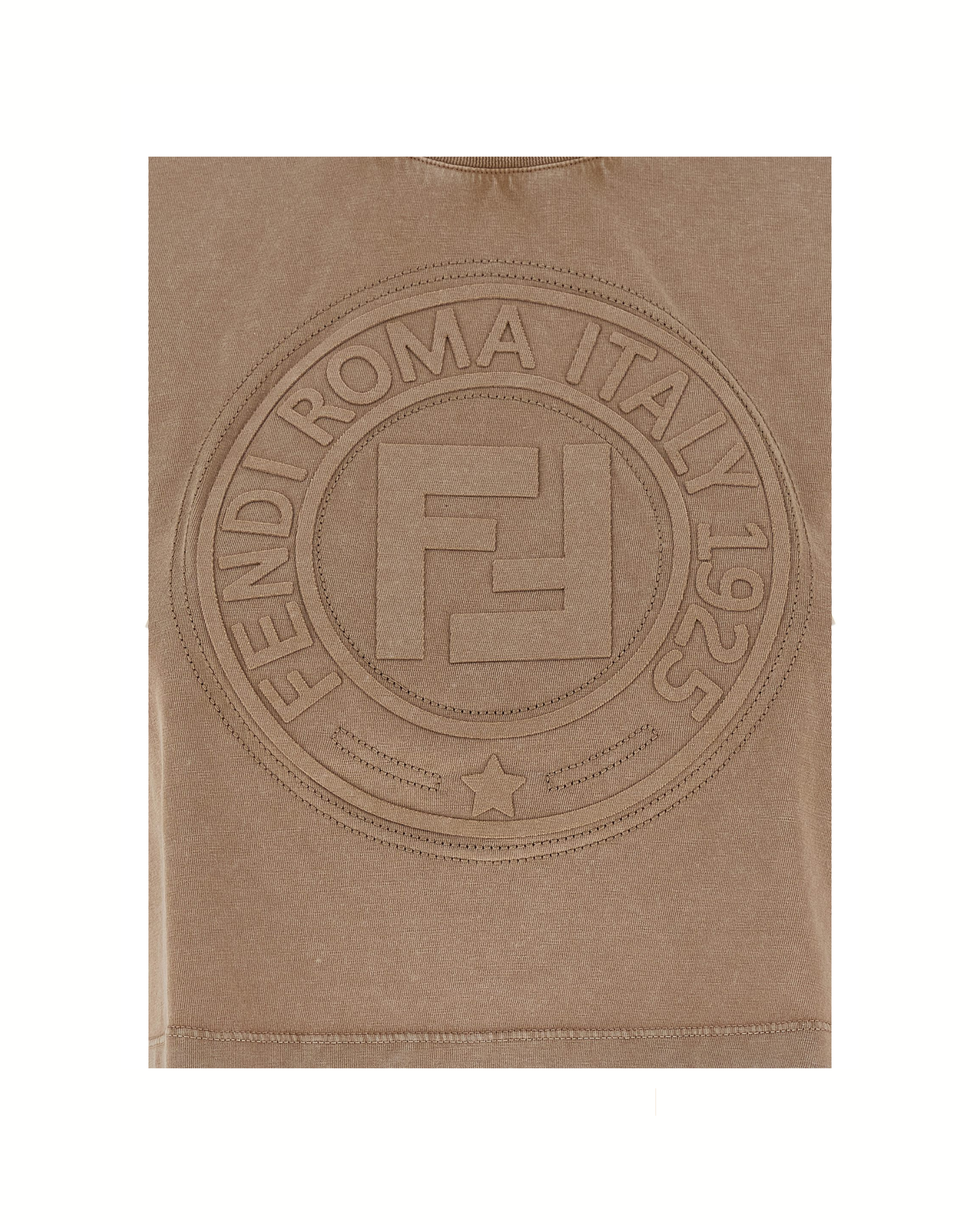 Fendi Roma 1925 Cropped T-Shirt