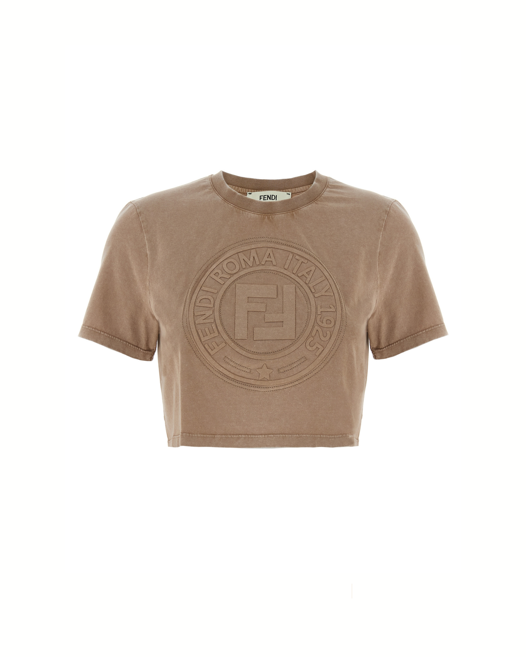 Fendi Roma 1925 Cropped T-Shirt