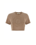 Fendi Roma 1925 Cropped T-Shirt