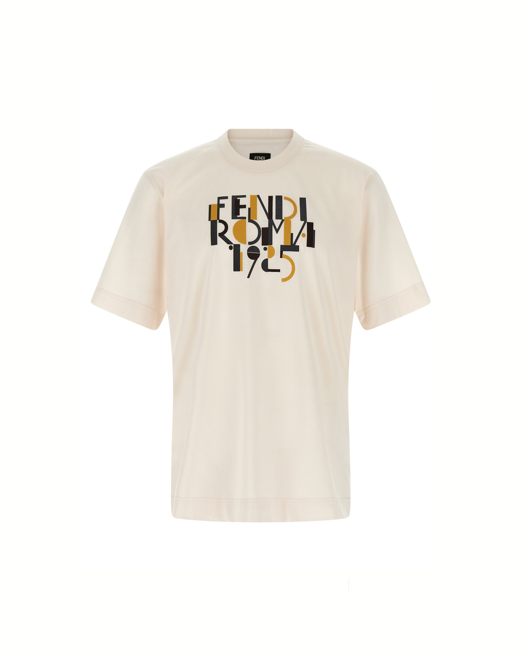 Fendi Roma 1925 Logo Cotton T-Shirt White