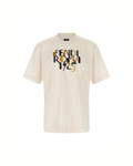 Fendi Roma 1925 Logo Cotton T-Shirt White